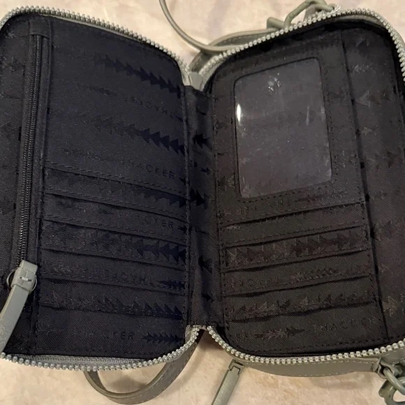 Thacker Elegant Gray green Crossbody Bag NWOT - Picture 9 of 11